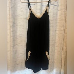 NWOT Intimint Black and White Romper Size Medium